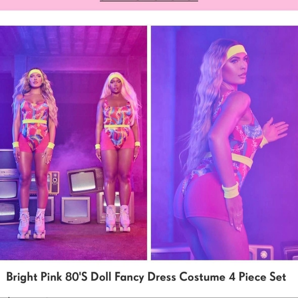 BRAND NEW - Rollerskate Barbie Movie Costume L